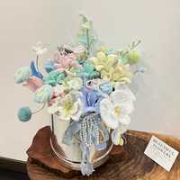 2024 SY Art Project Artisanat Fournitures Pliable Chenille Tiges Coloré Pipe Cleaners Kit Complet Fleur Décoratif Fleurs Plantes