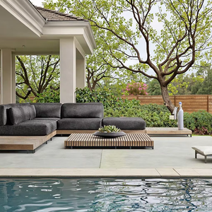 <span class=keywords><strong>Salon</strong></span> de <span class=keywords><strong>jardin</strong></span> haut de gamme, mobilier d'extérieur de luxe, mobilier de patio modulaire, ensemble de canapés en teck massif, canapé d'extérieur - Product Image 2