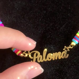 <span class=keywords><strong>Collana</strong></span> con <span class=keywords><strong>Nome</strong></span> Personalizzato in Acciaio Inossidabile Placcato Oro 18K, Ciondolo Trendy con Catena a Maglie, Dropshipping da Agente Shopify - Product Image 1