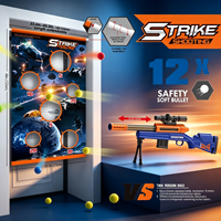 Vente en gros d'usine, pistolet à balles en EVA souple pour enfants, lanceur de jouets d'extérieur personnalisé avec 12 balles en EVA