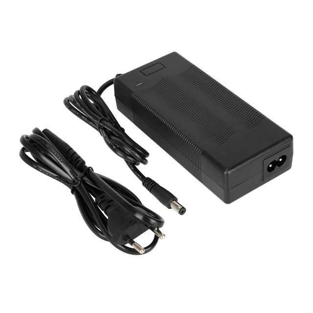 EU Plug 42v2A Charger with 6 Pcs Adapter Cable Electric Scooter DC Head Lithium Battery Charger Round Head Power Cord Accessory