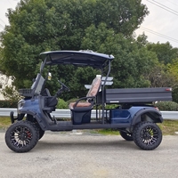 Voiturette de golf électrique à batterie au lithium certifiée CE 72V Buggy de chasse avec boîte de chargement de 500kg Buggy électrique haute capacité