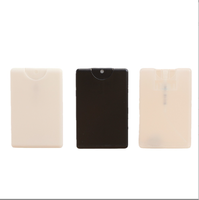 Bouteilles de parfum en plastique PP de 20 ml avec logo personnalisé, format carte de crédit, mini flacon de voyage en forme de carte, vaporisateur de parfum à fine brume