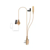 Auricolare con microfono PTT a 2 Pin auricolare In-ear con tubo acustico nascosto per Kenwood