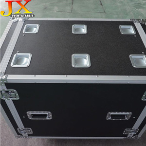 Изготовленный на заказ алюминиевый футляр для <span class=keywords><strong>Dj</strong></span>, 14u, оборудование для установки на стойку, транспортный футляр из Гуанчжоу, фанерный ящик для инструментов с пеной - Product Image 5