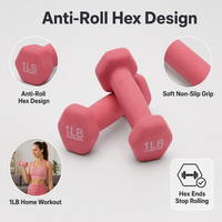 Ensemble d'haltères hexagonales fixes pour la musculation, unisexe, en caoutchouc PVC, haltères hexagonales écologiques, antidérapantes, imperméables, universelles