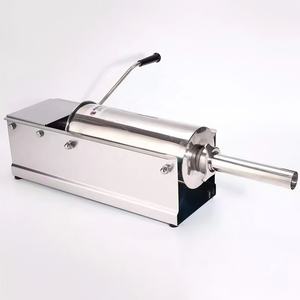 Remplisseuse à saucisses manuelle grande capacité 7L, conception horizontale professionnelle, fabrication efficace de produits gastronomiques pour la <span class=keywords><strong>boucherie</strong></span> et l'atelier - Product Image 2