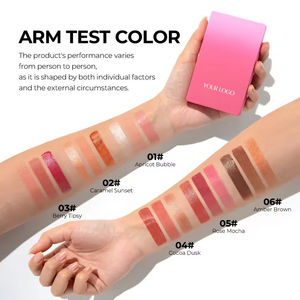 Palette 3-en-1 de haute qualité en gros, surligneur, fard à joues en crème avec pigments minéraux pour le maquillage ou les cosmétiques en gros - Product Image 5