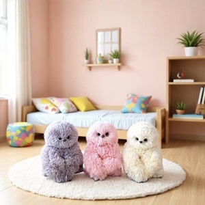 Nuovo Peluche Gufo Elettrico Parlante e Canterino con Testa Oscillante, Simpatico Ciondolo da Borsa, Giocattolo Antistress, Regalo per Bambini, Vendita all'Ingrosso - Product Image 1