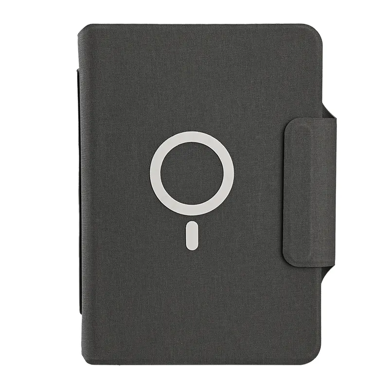 Business Office A5 Mobile Power Diarybook Magsafe Wireless Charging Notebook With USB Storage