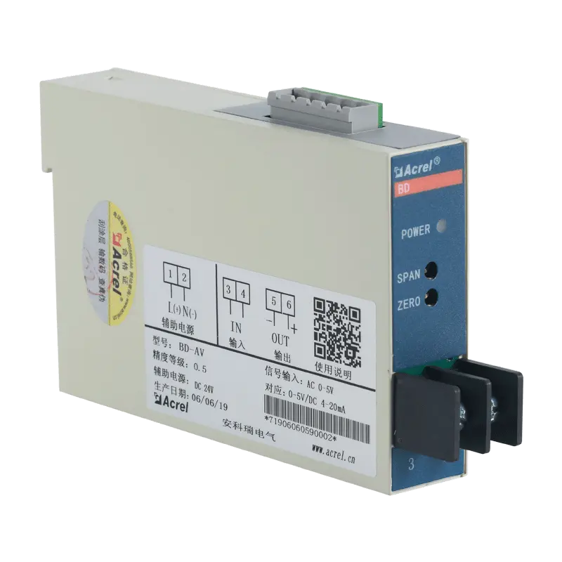 Acrel BD-AI 0-5A ölçüm tek fazlı AC akım dönüştürücüyü RS485-Modbus iletişim