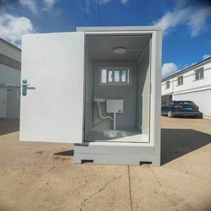 Toilettes portables solaires préfabriquées avec éclairage LED pour une visibilité et un fonctionnement nocturnes améliorés - Product Image 1