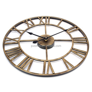 16 "20" 60 <span class=keywords><strong>cm</strong></span> Roman grande ferro metallo di lusso orologio <span class=keywords><strong>da</strong></span> <span class=keywords><strong>parete</strong></span> moderno decorazione per la casa grande orologio retrò per la decorazione della stanza Lingving - Product Image 4