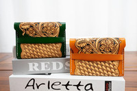 Dompet Desainer Korea Merek Terkenal Baru Minimalis Kulit RFID Dompet Logam Tempat Kartu Kredit