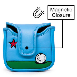 Hot Sale Mallet <b>Putter</b> Headcover Square <b>Putter</b> Head <b>Covers</b> High Quality Custom Golf Headcovers - Product Image 3