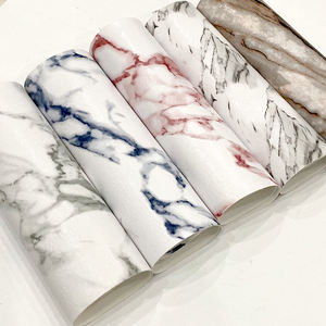 Rollo de tela de piel sintética PU de Color impreso de mármol negro de grano de mármol blanco para hacer cubierta <span class=keywords><strong>protectora</strong></span> de almohadilla - Product Image 6