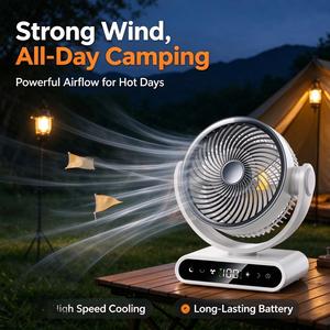 แนะนำพัดลมตั้งโต๊ะ English Air Cooling Desk High Powered Mini Fan สีดำ พัดลมขนาดเล็กแบบตั้งโต๊ะ - Product Image 5