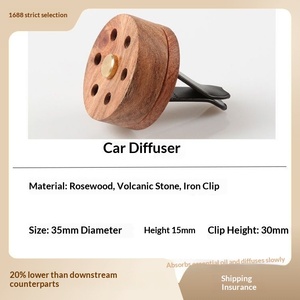Difusor de Aromas para Auto <span class=keywords><strong>con</strong></span> Difusor de <span class=keywords><strong>Piedra</strong></span>, Caja de Regalo de Aromaterapia Free-Fire, Empaque de Madera - Product Image 2