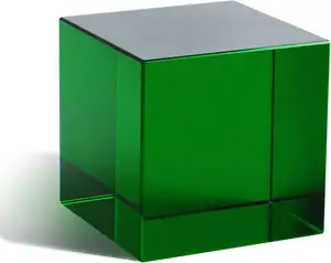 Renkli akrilik yeşil kare reçine plastik küpler ısmarlama ev ve düğün dekorasyon reçine simüle minyatür buz küpleri