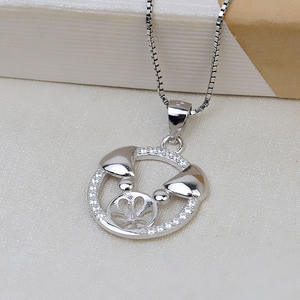 Accessoires DIY européens et américains, pendentif en argent S925, version coréenne, pendentif pour femmes, 8-9 perles, pendentif pour cheveux, chaînes vides, collier - Product Image 3