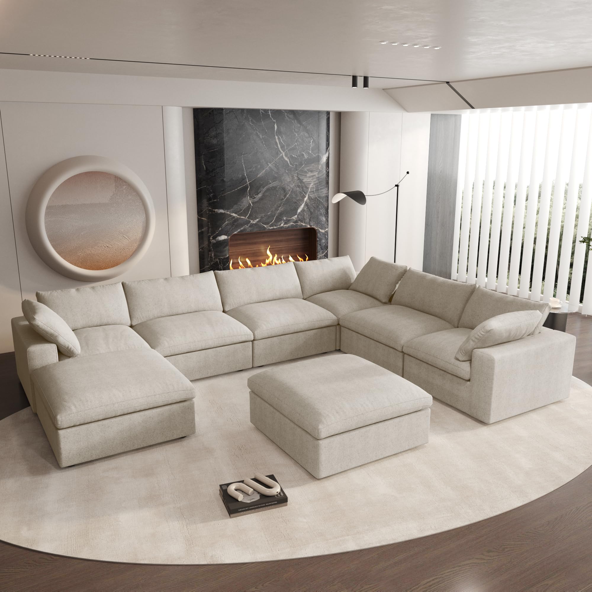 Buy in Bulk 7 Person Couch Inflatable Design, Easy Storage