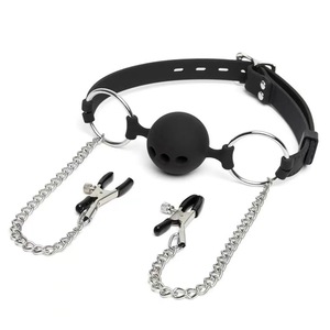 Lencería Sexy con Cadenas para Mujer, Juguetes Sexuales, Pinza para Pezones con Cadena, Lencería Sexy con Bondage - Product Image 1