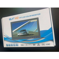 Layar Komputer Monitor 10.1 inci HD + VGA, Layar Komputer Kecil untuk Mobil, AV, Laris Terjual