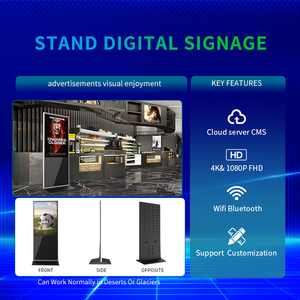 4K 55 inch màn hình cảm ứng kỹ thuật số biển trong nhà tầng thường vụ quảng cáo Player cho khách sạn bán lẻ trung tâm mua sắm thang máy - Product Image 5