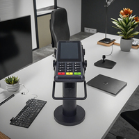 Support de bureau personnalisé pour terminal de point de vente (TPV) – Support métallique pour machine TPV, lecteur de carte de crédit et téléphone portable (modèle Android)