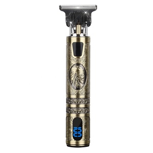 Tondeuse à cheveux électrique professionnelle T9 multi-accessoires, rechargeable, avec écran LCD, pour coiffures rétro et détails de précision - Product Image 6