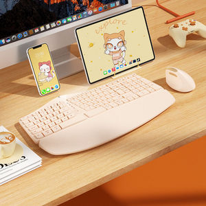 Bàn phím Ergonomic đa thiết bị cao cấp cho công việc lai thích ứng với máy tính xách tay và máy tính để bàn với thiết kế tiện dụng - Product Image 1