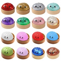 Jouet anti-stress en forme de boulette vapeur, best-seller transfrontalier, jouet souple à rebond rapide en plastique pour enfants, vente en gros