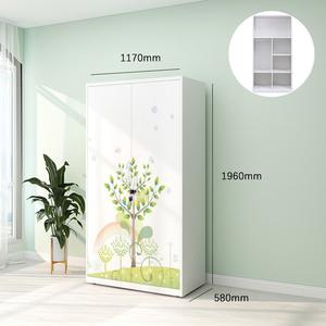 ตู้เสื้อผ้าเหล็กแบบตั้งพื้น ยี่ห้อ YIRUO ดีไซน์ร่วมสมัย แข็งแรง ทนทาน ประกอบง่าย ประหยัดพื้นที่ - Product Image 4