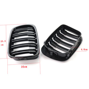 Rejilla de Parachoques Delantero para BMW E46, Negro Brillante, Doble Línea, Plástico ABS, Pieza de Repuesto para Modelo de Cuatro Puertas 1998-2001 - Product Image 4