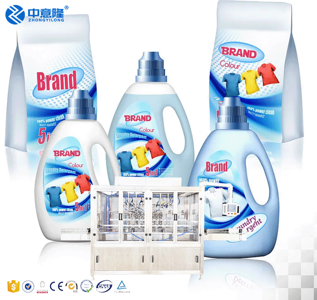 Complete Turnkey Project Cost Factory Price Detergent Liquid Soap  Production Line Plant Full Automatic Liquid Filling Machine