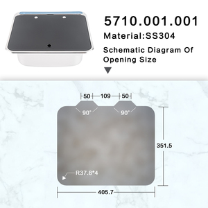 JDA Space-Saving Premium SS304 <strong>RV</strong> <strong>Sink</strong> Camper <strong>Kitchen</strong> <strong>Sink</strong> With Tempered Glass Lid For Caravan Trailers Motorhome &amp; Marine Use - Product Image 5