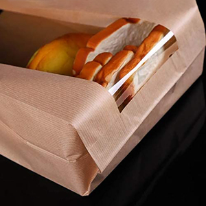 Customized Recycled Brown Kraft Paper Bag Food Grade with Logo Printed for Pizza Milk Pet Food Sushi Jelly Salad - Product Image 4
