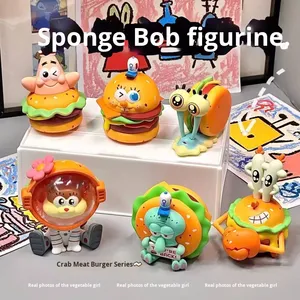 Figurine surprise Gourmet Bob l'éponge Crabe Jaune <span class=keywords><strong>Patrick</strong></span> Star, en PVC, motif dessin animé mignon, impression offset personnalisée - Product Image 3