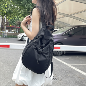 Zaino per studenti in tela Unisex LND Loopway borsa Casual quotidiana per studenti e lavoratori - Product Image 1