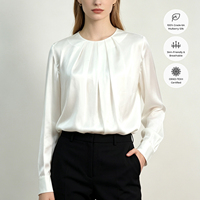 Blouse en soie directement de l'usine, vente en gros de vêtements pour femmes, service OEM, emballage personnalisé, fournisseur de logo de marque, export en gros