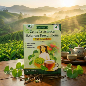 100% Handpicked Centella Asiatica Solanum Procumbens Herbal <b>Tea</b> - 40 <b>Tea</b> Bags - Product Image 1