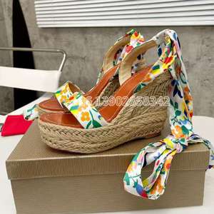 <span class=keywords><strong>Sandali</strong></span> da spiaggia Casual da <span class=keywords><strong>donna</strong></span> con fondo rosso firmate con zeppa con zeppa <span class=keywords><strong>sandali</strong></span> intrecciati <span class=keywords><strong>in</strong></span> <span class=keywords><strong>corda</strong></span> - Product Image 2