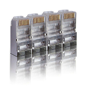 ขั้วต่อเครือข่าย Rj45 แบบโลหะป้องกัน 8p8c ปลั๊กอีเธอร์เน็ต 8 คอร์สำหรับการเดินสายคอมพิวเตอร์ - Product Image 2