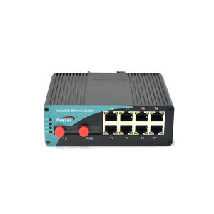 Commutateur Ethernet industriel non géré OEM ODM <span class=keywords><strong>OJM</strong></span> 10/100 Mbps 8 ports Commutateurs de réseau de médias fibre de transmission de données robustes - Product Image 2