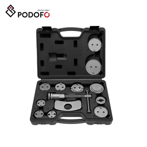 Podofo 13pcs Professional Front/Rear Disc Brake Caliper Tool Set Wind Back Tool Kit Iron Hard Case Vehicle Repair Tools 2-Year - Product Image 1