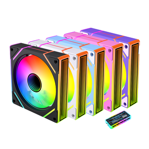 Ventilateur de refroidissement pour PC personnalisé OEM 120x120x25mm ARGB 32CFM avec roulement hydraulique <span class=keywords><strong>CPU</strong></span>/GPU/PS5 dissipateur thermique de boîtier d'ordinateur en aluminium - Product Image 2