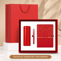 Coffret Cadeau d'Entreprise 3-en-1 : Gobelet Isotherme, Carnet Étoilé et Stylo – Idéal pour Souvenir d'Entreprise, Cadeau pour Employés et Clients