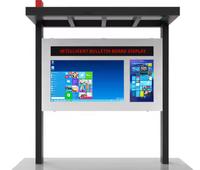 Pantalla de publicidad LED para exteriores para paradas de autobús a prueba de sol, impermeable con funcionalidad conectada a TV