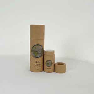 Récipient en carton rond de déodorant recyclable avec emballage intérieur de cylindre cosmétique de poussée de cire Tube de papier de parfum personnalisé - Product Image 5