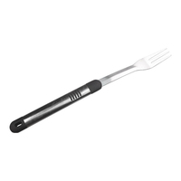Ensemble d'outils de barbecue 3 pièces en acier inoxydable, kit d'accessoires pour grillades avec spatule, fourchette et pinces pour le camping en plein air et les grillades en arrière-cour